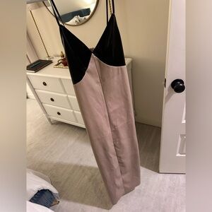 Forever 21 faux leather midi dress